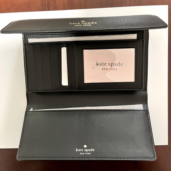 NWT - KATE SPADE NEW YORK - Sandra WLRU6371 Southport Ave Black ( 001 ) Wallet - Picture 3 of 6